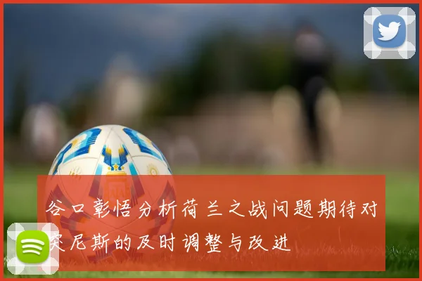 谷口彰悟分析荷兰之战问题期待对突尼斯的及时调整与改进